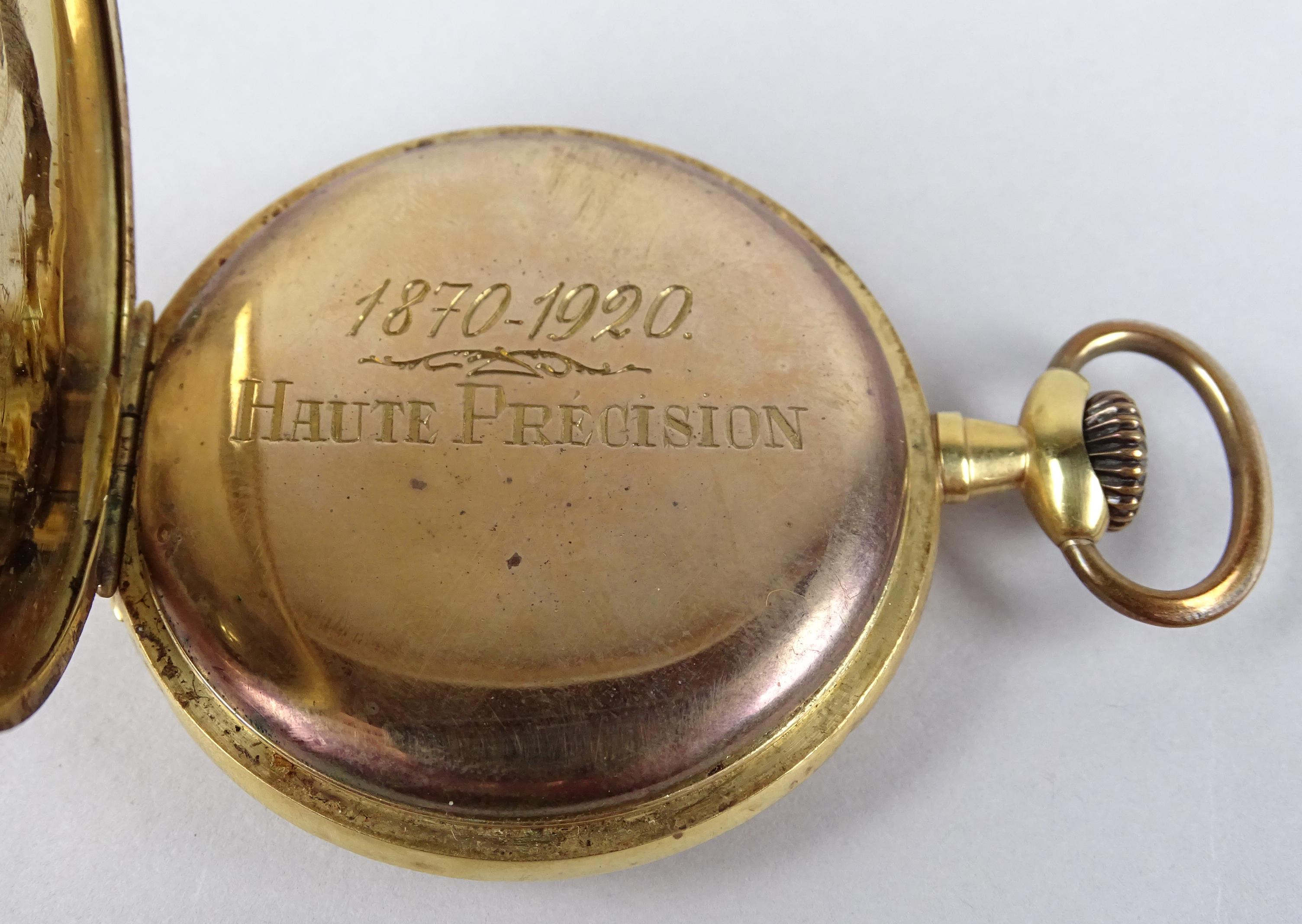 Cadran émaillé Ancien Pour Montre De Poche (fond De Boîtier) - Chiffres Romains, Style Labatut