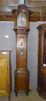 Meuble: Horloge de parquet Louis XVI en chêne mouvement liégeois (ds l'état) H: