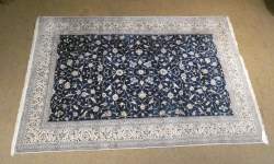 Tapis d'Orient noué main NAIN laine et soie 304x204cm