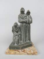 Sculpture: Terre cuite -Penitents- signé DUBIE Edmond