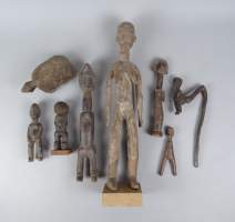 Africain :Statuettes ethnographiques Afrique de l'ouest (8pcs)