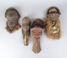 Africain: Masque Pende Congo (4pcs)