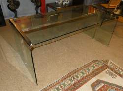 Meuble: Bureau Président Scrivania en verre trempé GALLOTI Pierangelo (20eS) & R
