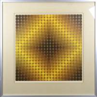 Estampe: Multiple couleurs attribué à VASARELY Victor