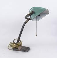 Luminaire: Lampe à poser HORAX en métal et réflecteur en aluminium vert hauteur