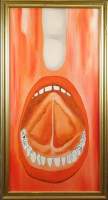 Tableau HST -Bouche- signé VAN DE WOUWER Roger