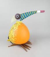 Luminaire : Lampe extérieure en verre BOROWSKI piètement en fer série ODD BIRDS