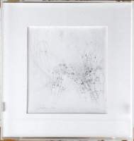 Tableau : dessin/papier - Scherzo V - daté 91 signé LISMONDE Jules
