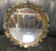 Luminaire : Applique monture en résine avec miroir à 3 lumières HILLEBRAND E. (Egon) (20 , 21eS)