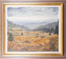 Tableau HSP - Paysage - daté 1964 signé QUAIRIAT Jean