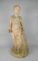 Meuble : Sculpture de jardin - Putti - (pt ecl) en pierre reconstituée