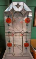 Meuble : Verrière de style Art Déco (1 acc) électrifié fond miroir