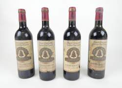 Vin : 4 bouteilles de Saint - Emilion Château L'ANGELUS 1978 grand cru classé 75cl