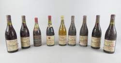 Vin : 9 bouteilles Châteauneuf du Pape (vétusté ext plus ou moins marqué)