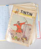 BD : Périodique journal de TINTIN sur la période 1946 à 1949 (34pcs) (état correct , 10oct46 et 14nov46 incomplets , 18nov46 en double)