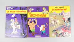 BD : Lucky Luke , Morris éd Dupuis EO (3) (usure ext , nom pTitre , int frais)
