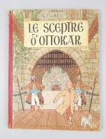 BD : TINTIN Hergé éd CASTERMAN (usure , déchirure , taches) : Le sceptre d'Ottokar EO B1 1947 (Bel état général)