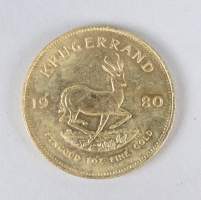 Collection de pièces de monnaie : 1 pièce en or de 1 Krugerrand