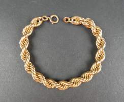 Bijou : Bracelet torsadé en or jaune 18K