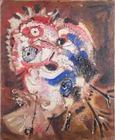 Tableau HST - Le Hibou - attribué à HECQ Emile