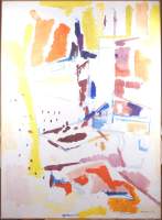 Tableau Acrylique sur toile - Plaza 77 - daté 91 signé