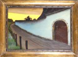 Tableau HST - l'Hacienda - signé GOMMAERTS Fernand