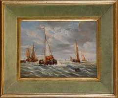 Tableau HSB - Marine - signé MICHEL