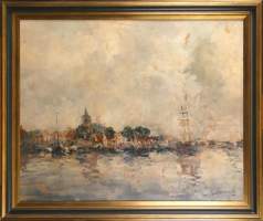 Tableau HSP - Marine - signé Ant.Morel MOREL Anton