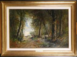 Tableau HST - Forêt animée - signé MAGNUS Camille