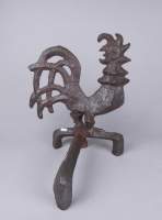 Sculpture: Brutaliste en fonte -coq formant chenet- HERMANSSON Olle (20eS) ed Hu