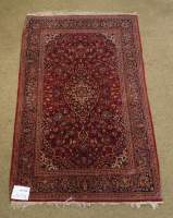 Tapis d'Orient noué main KACHAN (bordures usées) 202x134cm