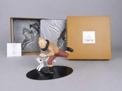 BD : Hergé Collection Nostalgie Moulinsart LEBLON - DELIENNE - Tintin Aviateur - L'Etoile Mystérieuse circa 2004 avec certificat