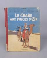 BD : Tintin HERGE éd CASTERMAN - Le crabe aux pinces d'or - (rest. , déchi , acc , taches) A18 1942 , paginé de 4 - 103 , 4 HT coul. , gardes bleu foncé