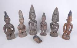 Africain : Statuettes Ibidji , Yoruba NIGERIA (7pcs)