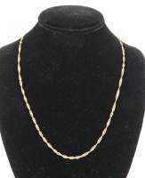 Bijou : Collier/chaine torsadée en or jaune 18K