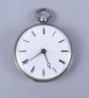 Bijou: Montre de gousset à coq en argent mvt à clef signé H. LARESCHE 1er cours