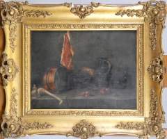 Tableau HST (rest) -nature morte- monog. CH d'après 1 tableau de CHARDIN Jean Si