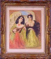 Estampe: Litho couleur -Féérie espagnole- 265/350 signé NIVERT Georgette