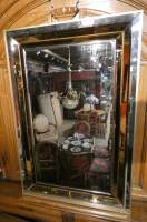 Meuble Vintage : Miroir taillé et biseauté éditeur SCHONINGER
