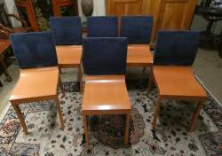 Meuble : 6 chaises Ligne Roset (étiquette sur certaines) (usures d'usage) modèle FINN design DESOMBRE Thibault