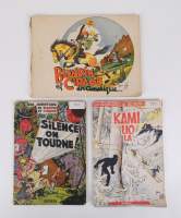 BD : Blondin et Cirage , Jijé , éd. Dupuis EO(3) (Bel état) : Amérique 1942 Sépia + Kamiliola 1954 + Silence on tourne EOB 1954