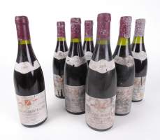 Vin : 7 bouteilles Chassagne - Montrachet Champs - Gains 1er cru (Niveau TLB à LB , EA et ES , Humidité) 6 de 1995 et 1 de 1997