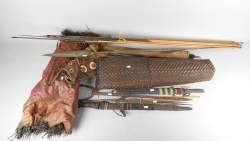 Africain : Lot ethno divers dont carquois du Congo