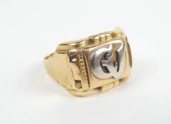 Bijou : Bague/chevalière en or jaune 18K