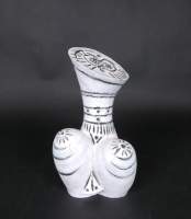 Sculpture : Céramique (egr) - Interprétation féminine - signé BERNARD Claude