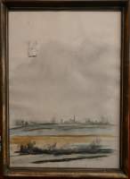 Tableau : Aquarelle - Paysage - signé URBAIN Fernand