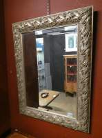 Meuble : Miroir en bois sculpté verre biseauté 88x68cm