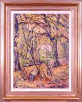 Tableau HSP - Sous - bois - signé COISMAN Calixte