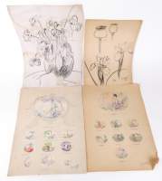 Tableau études sur papier (Ds l'état) signés VAN MONTFORT Franz