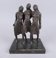 Sculpture : Bronze - Les 3 grâces - signé PEETERS Willy